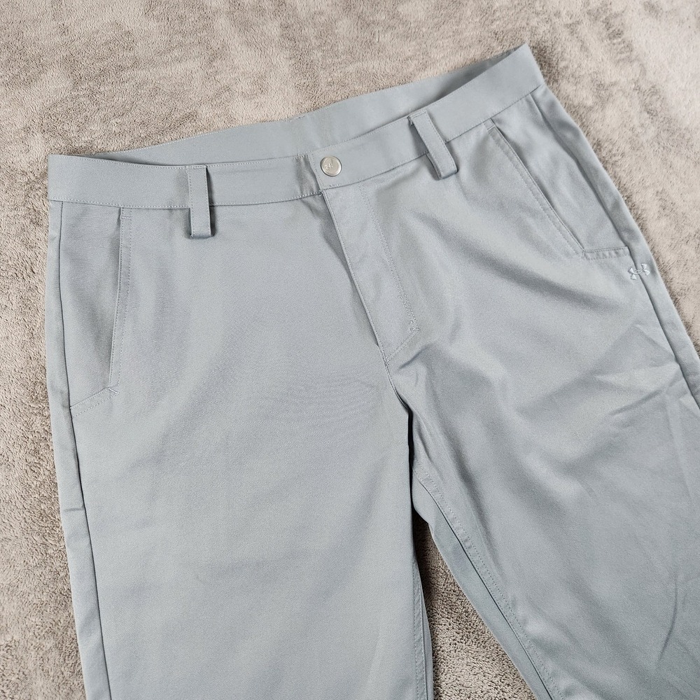 Under Armour Matchplay Golf Pants‎ Mens size 34x30 Grey Flat Front Golf Chino